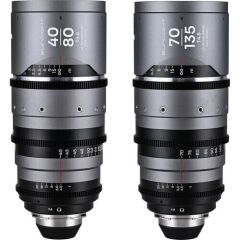 Laowa Sunlight 2X Anamorphic 2 Lens Bundle (40-80mm,70-135mm) Silver Arri Pl