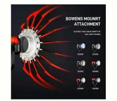 GVM 90cm Kolay Kurulum Gridli Parabolik Softbox
