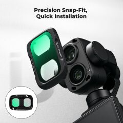 K&F Concept Dji Osmo Pocket 4P İçin Black Mist 1/4 Filtre (Plastik)