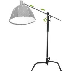 GVM C320 320cm C-Stand & Grip Arm Kit(130cm) (Siyah)