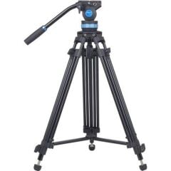 Sirui SH-15 60 mm Akışkan (Fluid) Kafa Alüminyum Video Tripod Kit – 8–12 kg Taşıma Kapasitesi