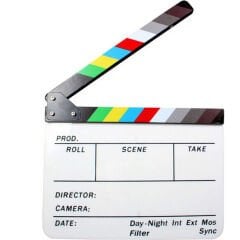 GDX CLP-01 Klaket - Clapperboard Clapboard (Kalem ve Silgi Hediyeli)