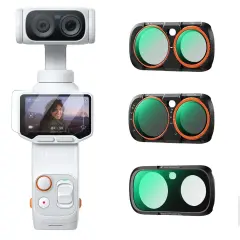 K&F Concept Insta360 Luna Ultra İçin 3 Parça Filtre Seti (CPL + Black Mist 1/4 + ND2-32)