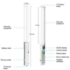 GVM RGB-T20R Bi-Color RGB LED Video Işığı