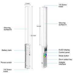 GVM RGB-T20R Bi-Color RGB LED Video Işığı