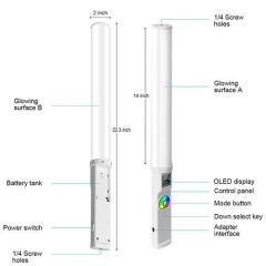 GVM RGB-T20R Bi-Color RGB LED Video Işığı