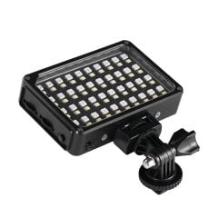 GVM 7S RGB Kamera Üstü Dahili Akülü Mobil Led Işık (12x8cm)