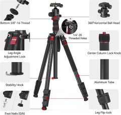 SmallRig 3474C CT-20 Alüminyum Alaşımlı Tripod