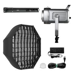 GVM PR150DBi-Color LED Video Işığı Ayaklı Softbox Set
