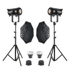 GDX EXC-220C-II 2'li Full Set (Gridli 95cm Octagon + 260 cm Kalın Işık Ayağı)