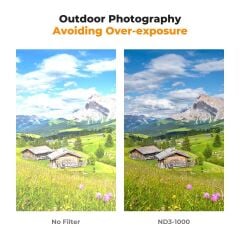K&F 67mm Nano-D Serisi ND3-ND1000 Filtre (1.5-10 Stop)
