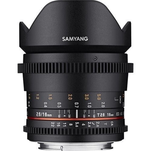 Samyang 16mm T2.6 VDSLR Full Frame Cine Lens