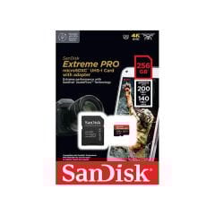 Sandisk Extreme Pro 256 GB MicroSD Hafıza Kartı (200MB/S)