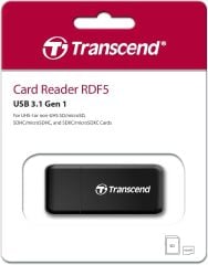 Transcend Kart Okuyucu SD ve MicroSD USB 3.1 Siyah