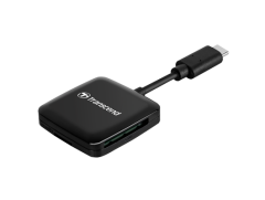 Transcend Kart Okuyucu SD ve MicroSD USB 3.2 TYPE C Siyah