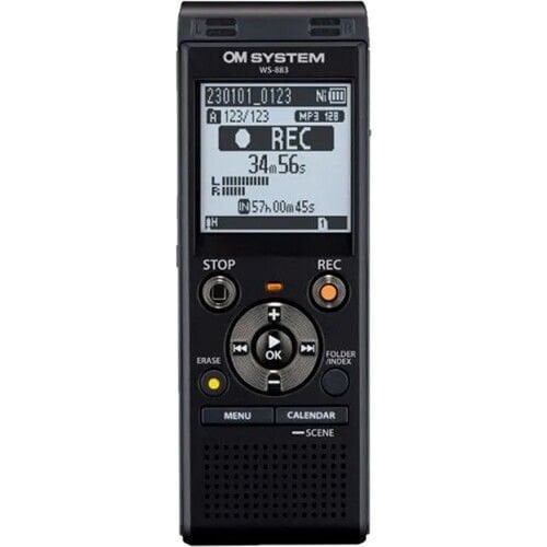 Olympus OM System Dijital Ses Kayıt Cihazı WS-883 Siyah 8GB