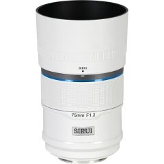 Sirui Sniper 75mm F1.2 APS-C/S35 Auto-Focus Lens (E Mount, Beyaz)