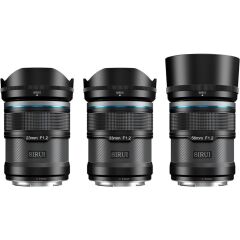 Sirui Sniper 23mm, 33mm & 56mm F1.2 Lens Kiti (E Mount, Siyah)