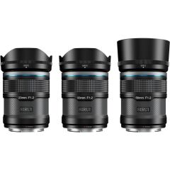 Sirui Sniper 23mm, 33mm & 56mm F1.2 Lens Kiti (E Mount, Siyah)