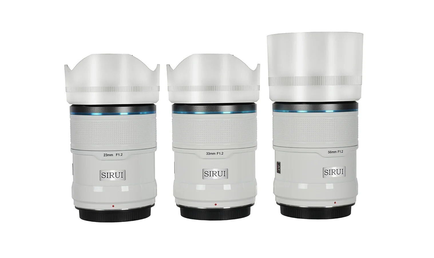 Sirui Sniper 23mm, 33mm & 56mm F1.2 Lens Kiti (E Mount, Beyaz)