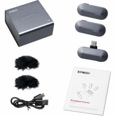Synco P2S 2 Kişilik Kablosuz Mikrofon Sistemi (Type-C)