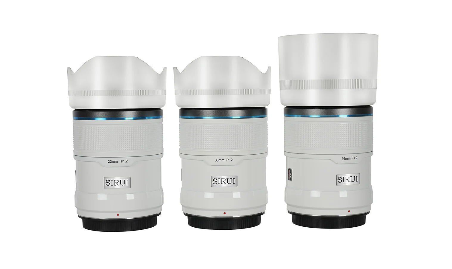 Sirui Sniper 23mm, 33mm & 56mm F1.2 Lens Kiti (X Mount, Beyaz)