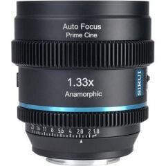 Sirui 20mm T1.8 1.33X S35 Auto-Focus Anamorfik Lens (E Mount, Mavi Flare)