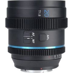 Sirui 20mm T1.8 1.33X S35 Auto-Focus Anamorfik Lens (E Mount, Mavi Flare)