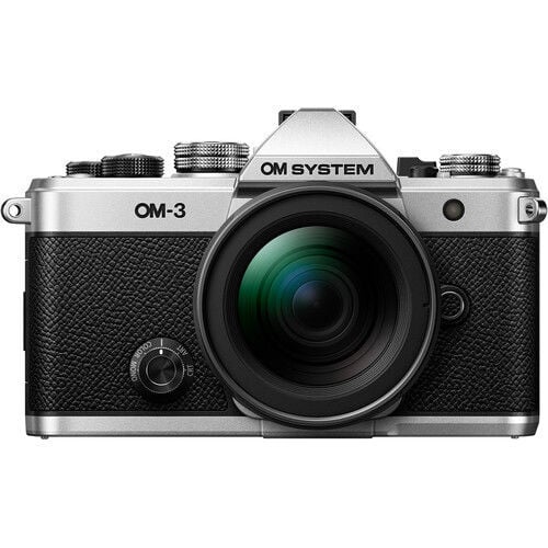 Olympus OM System OM-3 Gövde Gümüş  + M.Zuiko 12-45mm F4 Pro Objektif Kiti