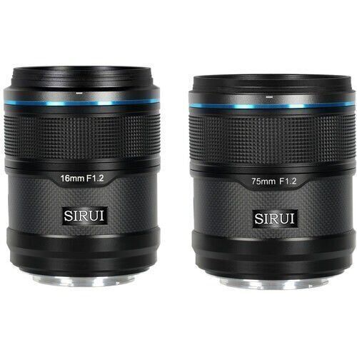 Sirui Sniper 16mm & 75mm F1.2 Lens Kiti (X Mount, Siyah)