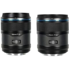 Sirui Sniper 16mm & 75mm F1.2 Lens Kiti (X Mount, Siyah)