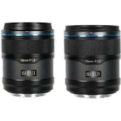 Sirui Sniper 16mm & 75mm F1.2 Lens Kiti (X Mount, Siyah)