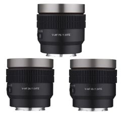 SAMYANG V-AF 24/35/75/100 T1.9 (Lens Station Hediye)