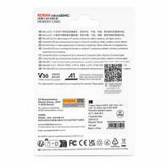 Kodak 32GB UHS-I U3/V30/A1 Güvenlik Kamerası İçin Micro SD Kart KI330