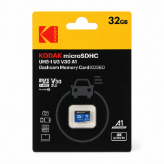 Kodak 32GB UHS-I U3/V30/A1 Araç Kamerası İçin Micro SD Kart KD360
