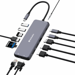 VERBATIM 32154 USB-C PRO 14 PORT HUB CMH-14