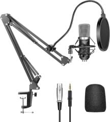 Neewer NW-700 Pro Condenser Microphone and Monitor Headphones 7-in-1 Kit