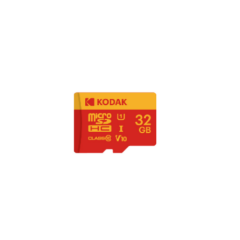 Kodak 32GB UHS-I C10 U1 V10 Micro SD Kart + Adaptör (Kırmızı)