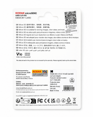Kodak 64GB UHS-I C10 U1 V10 Micro SD Kart + Adaptör (Kırmızı)