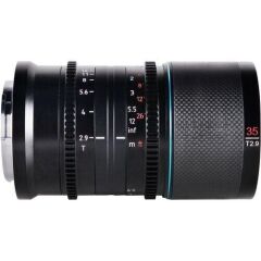 Sirui Saturn 35mm T2.9 1.6x Full-Frame Karbon Fiber Anamorfik Lens (E Mount, Mavi Flare)