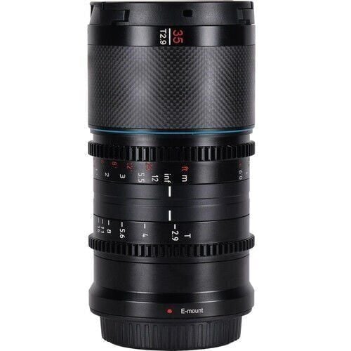 Sirui Saturn 35mm T2.9 1.6x Full-Frame Karbon Fiber Anamorfik Lens (E Mount, Nötr Flare)