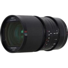 Sirui Saturn 50mm T2.9 1.6x Full-Frame Karbon Fiber Anamorfik Lens (E Mount, Mavi Flare)