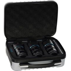 Sirui Saturn 35, 50, 75mm T2.9 1.6x Full-Frame Anamorfik Lens Seti (E Mount, Mavi Flare)