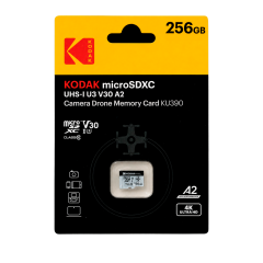 Kodak 256GB UHS-I U3/V30/A2 Drone İçin Micro SD Kart KU390 (Pocket Kameralarla Uyumlu) (160MB/s - 145MB/s)