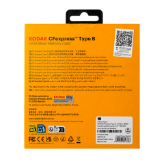 Kodak 256GB CF Express Type B 4.0 Hafıza Kartı (3600MB/s - 2800MB/s)