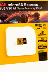 Kodak 512GB UHS-I U3/V30/A1 Express Micro SD Oyun Kartı SD7.1 (900MB/s-800MB/s)