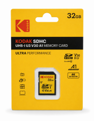 Kodak 32GB UHS-I U3 V30 A1 SD Hafıza Kartı