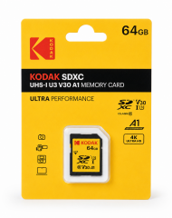 Kodak 64GB UHS-I U3 V30 A1 SD Hafıza Kartı