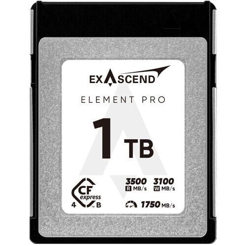 Exascend 1TB Element Pro CFexpress 4.0 Type B Hafıza Kartı 3500Mbs okuma / 3100Mbs yazma