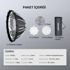 NEEWER 65cm Parabolic Softbox